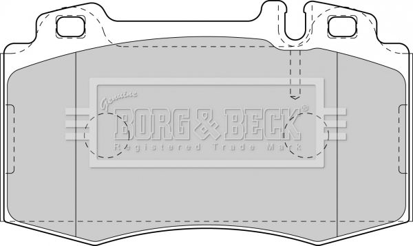 BORG & BECK Комплект тормозных колодок, дисковый тормоз BBP1756